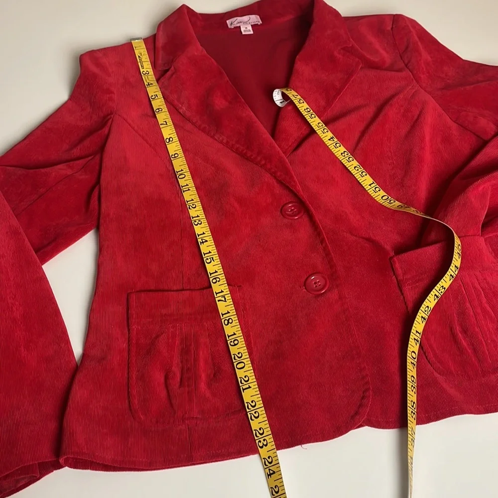 Kim Rogers Red Corduroy Blazer- 14 - Picture 7 of 11
